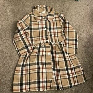 Nice black,white and tan toddler dress